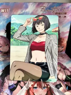 Non-Holo Beautiful Waifu Card Goddess Story CCG Anime Waifu Double Sided - Image 1