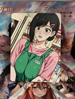 Non-Holo Beautiful Waifu Card Goddess Story CCG Anime Waifu Double Sided - Image 1