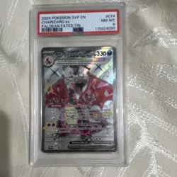 Pokemon Charizard ex 074 Scarlet & Violet Promo EX Holo PSA 8 Card - Image 1