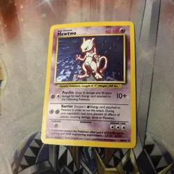 Mewtwo 10/102 Base Set Holo Rare Vintage 1999 Pokemon Card - Image 1