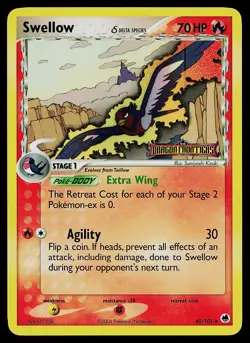 Pokemon Card - Swellow Dragon Frontiers 40/101 Uncommon Reverse Holo Stamped - Image 1