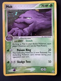 Pokemon Muk 11/92 EX Legend Maker Holo Rare TCG Card Stage 1 2006 - Image 1