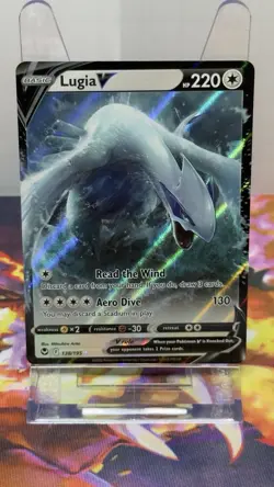 Pokemon Lugia V Ultra Rare Holo Silver Tempest 138/195 Swsh12 Card - Image 2