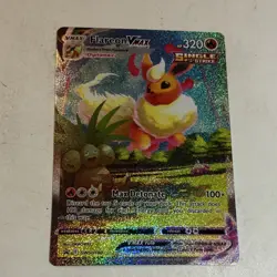 Pokemon TCG Flareon VMAX SWSH180 Promo Holo Single Strike 320 HP Card - Image 1
