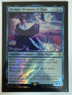 MTG: Hermes, Overseer of Elpis (Surge Foil) Commander: Final Fantasy Foil NM - Image 1