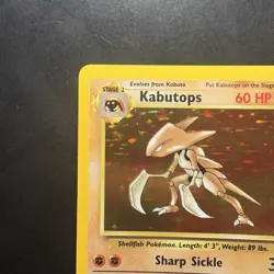 Pokemon Vintage Holo Rare Kabutops 9/62 Fossil WotC 1999 - Image 2