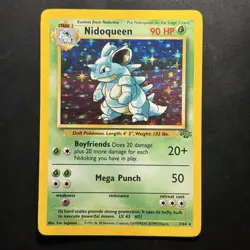 Pokemon Vintage Holo Nidoqueen 7/64 Jungle WotC 1999 - Image 1