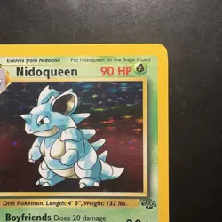 Pokemon Vintage Holo Nidoqueen 7/64 Jungle WotC 1999 - Image 3