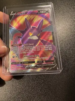 Pokemon TCG Crobat V 182/189 Full Art Darkness Ablaze Set NM Condition - Image 3