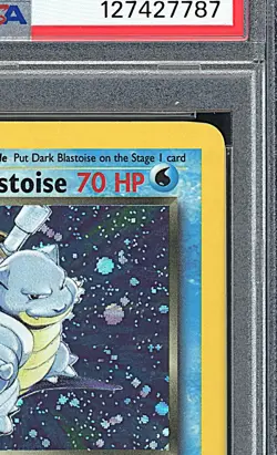 DARK BLASTOISE 2000 Pokemon Team Rocket Holo #3 - PSA 8 - Image 4