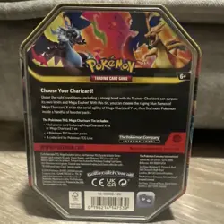 🧡 Pokemon TCG Mega Charizard Y ex Tin 4 Booster Packs & Charizard Promo Sealed - Image 3