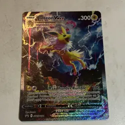 Pokemon TCG Jolteon V Promo SWSH183 Sword & Shield Holo 190 HP Pin Missile - Image 1