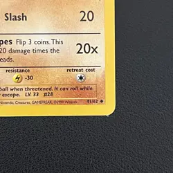 Pokemon TCG Sandslash Fossil 41/62 Uncommon 1st Edition - MP - Image 2