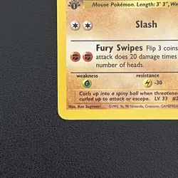 Pokemon TCG Sandslash Fossil 41/62 Uncommon 1st Edition - MP - Image 5