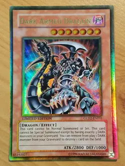 yugioh Dark Armed Dragon GLD2-EN031 Ultra Rare LIMITED EDITION near mint - Image 1