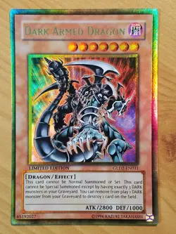 yugioh Dark Armed Dragon GLD2-EN031 Ultra Rare LIMITED EDITION near mint - Image 2