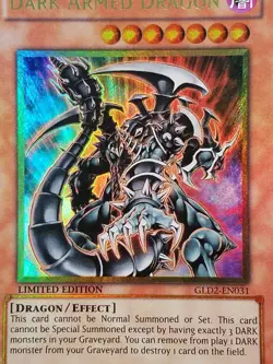 yugioh Dark Armed Dragon GLD2-EN031 Ultra Rare LIMITED EDITION near mint - Image 3