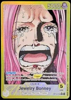 ONE PIECE JEWELRY BONNEY OP13-100 Carrying On His Will ALT ART FULL ART - Image 3