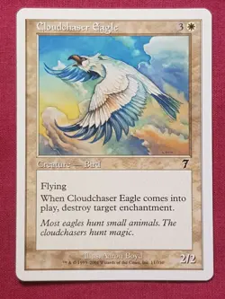 Magic The Gathering 7TH EDITION CLOUDCHASER EAGLE white card MTG - Image 1