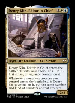 Denry Klin, Editor in Chief LP Light Play New Capenna MTG [11491] - Image 1