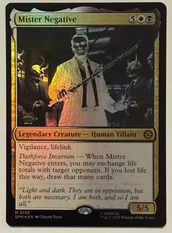 Mister Negative Prerelease Foil - Mythic - Marvel's Spider-Man MTG - Image 1
