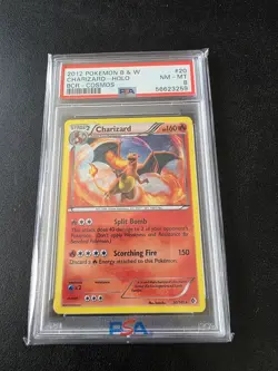 PSA 8 Charizard Boundaries Crossed 2012 Cosmos Holo #20 Pokemon - Image 1