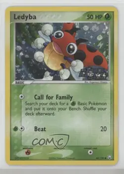 Ledyba Reverse Foil Pokemon EX Team Rocket Returns #64 2004 - Image 1