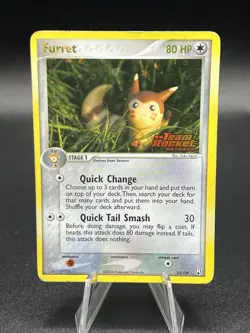 Furret 22/109 EX Team Rocket Returns Pokemon Nintendo Reverse Holo Mp/HP XS1 - Image 1
