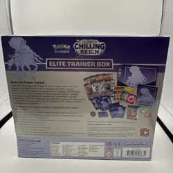 Pokemon Chilling Reign Elite Trainer Box Factory Sealed Small Rip - Image 4