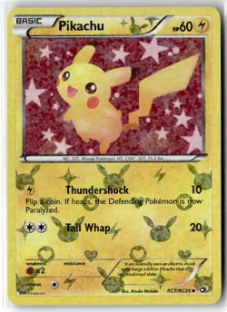 Pikachu ⭐ RC7/113 Holo Uncommon Legendary Treasures 2013 Pokemon NM - Image 1