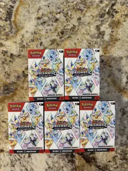 Pokemon TCG: S&V Prismatic Evolutions Booster Bundle Box Lot of 5 - Image 1