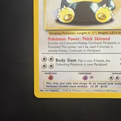 Pokemon TCG Vintage Non Holo Rare Snorlax Jungle 27/64 WotC 1999 - Image 5