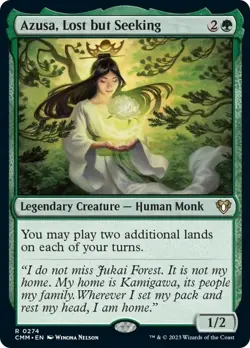 Azusa, Lost but Seeking [Commander Masters] Foil Near Mint - Image 1