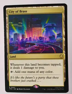 City of Brass MTG, Teenage Mutant Ninja Turtles Eternal, Rare, Regular, NM - Image 1