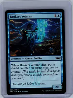 Brokers Veteran 36 Foil Streets of New Capenna MTG LP - Image 1