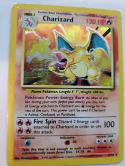 Charizard Base Set Holo Pokemon Card WOTC Played - Image 1