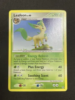 Pokemon Leafeon 45/111 Rising Rivals Uncommon Regular 2009 NM - Image 2