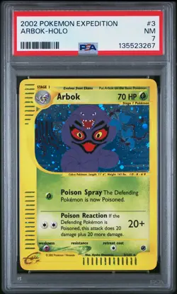 Arbok 2002 Pokemon Expedition PSA 7 #3 - Image 1