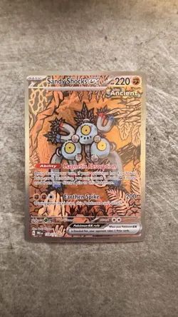 Pokemon Sandy Shocks EX Ancient Special Illustration Rare 159/131 Holo SIR - Image 1