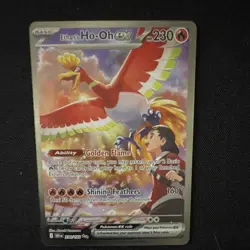 Pokemon Ethan's Ho-Oh EX Special Illustration Rare Full Art Holo Sv10 230/182 - Image 3