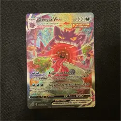 GERMAN Pokemon Gengar VMAX Alternate Art Secret Rare Holo 271/264 Fusion Strike - Image 1