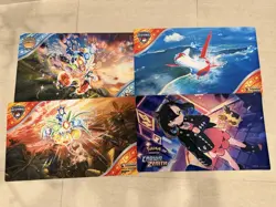 4x Pokemon Regional TCG Championship Playmat 2025 latias Cinderace Marnie - Image 1
