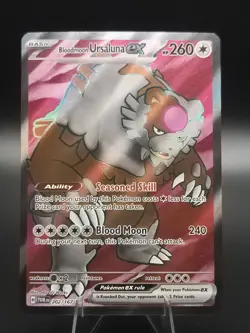 Bloodmoon Ursaluna ex 202/167 Sv06: Twilight Masquerade Holo - Pokemon TCG - NM - Image 1