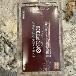 OP-02 Booster Box One Piece TCG Paramount War English SEALED Red /w acrylic ￼ - Image 2
