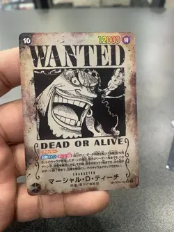 Marshall D. Teach SR OP09-093 [WANTED PAR] Emperors New World One Piece Japanese - Image 1