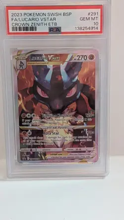 Lucario VSTAR SWSH291 SWSH: Sword & Shield Promo Cards Holo - Image 1