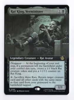Rat King, Verminister (Extended Art) (Foil) MTG Teenage Mutant Ninja Turtles TMT - Image 1