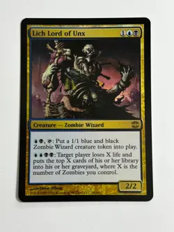 Lich Lord of Unx 24 FOIL R Alara Reborn ARB MTG LP - Image 1