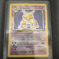 1999 Pokemon Game Alakazam Holo 1/102 Base Set Unlimited Rare Card 1💥💥💥💥💥💥 - Image 2