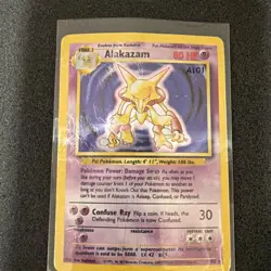 1999 Pokemon Game Alakazam Holo 1/102 Base Set Unlimited Rare Card 1💥💥💥💥💥💥 - Image 4